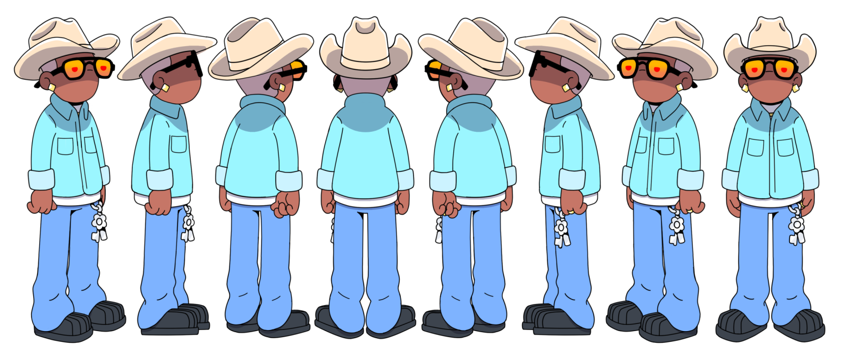 Turn around based on a preexisting design